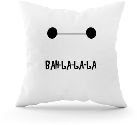 Forsca Baymax Bah Cool Funny Dekorativer Kissenbezug mit Füllung für Sofa-Autokissen