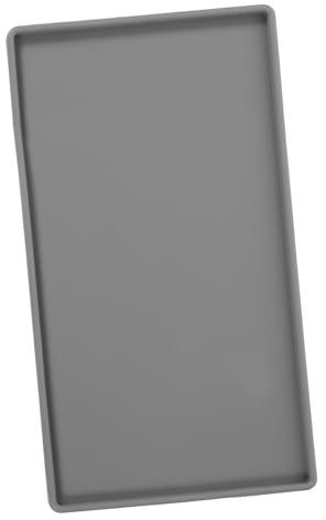 CANIGHT Vanity Tray Silicone Storage for Bathroom and Kitchen Non- Flexible Design Grey for Organizing Toiletries and Sundries