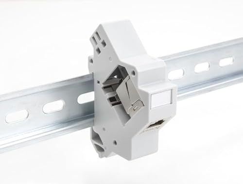 DeLOCK Keystone Hutschiene mit Erdung grau