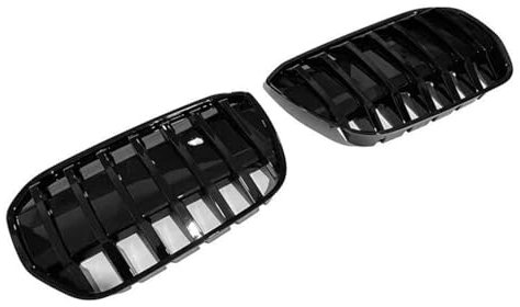 YPJHMXQXQ Kühlergrill ABS Front Grill Für BMW iX3 2021-2024 Black, Verschleißfest wetterfest und langlebig Sport Stil Autoersatzteile Dauerhaft Grill