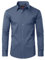 DEMEANOR Dress Shirts for Men Long Sleeve Mens Dress Shirts Cotton Regular Non Iron Formal Shirts for Men Dress Shirt Navy Gray