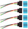 Zündmodul 4Set Zündspule Stecker Kabelbaum Stecker Für VW Für Passat Für Jetta Für Golf Für Touareg 1J097372 4 2011340 1J0998724 Zündanlagen Glühanlagen