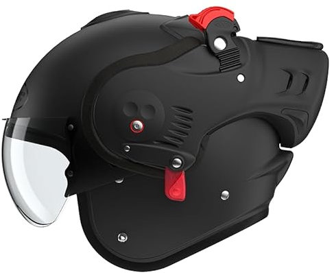 ROOF Helmet Boxer Alpha Mattschwarz Größe M | | Helmen | Quick Release ratelsluiting | Kunststoff | geeignet für