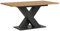 xonox.home Wohnen Motion Esstisch Esszimmer Tisch in Artisan Eiche Nb. X-Gestell in grau Nb. ca.150-190x76x90 cm