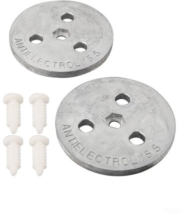 Placa de ánodo de zinc de larga duración, prevenir, para piscinas de agua salada (2 piezas)