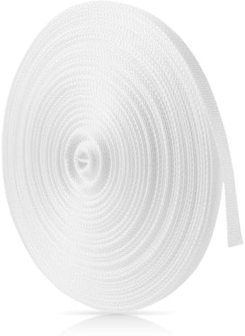 AKOLAFE 1 Roll 60 m Roller Shutter Belt 14 mm Roller Shutter Strap 60 m Roller Shutter Belt Repair Kit White for Shutters on Doors and Windows