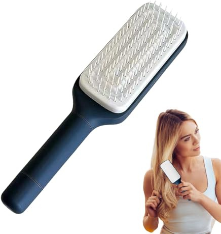 Einziehbare Haarbürste – Selbstreinigende Massagebürste mit Borsten | antistatische Kämme für Männer und Frauen, vielseitige Bürste, ideal um das Haar weich und verhedderungsfrei zu halten