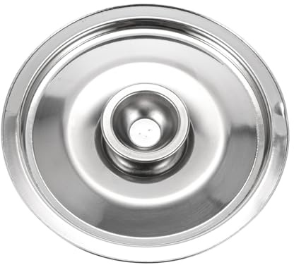 Garneck Stainless Steel Oil Cylinder Head 14Cm Small Saucepan Lid Seasoning Pot Cover Kitchen Gadget Easy Clean