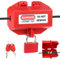 Waschmaschinen Schloss Steckersafe mit Schloss Stecker Schloss Steckerschloss Stromstecker Schutzbox, Innenbereich Für Kabel bis 18 mm Dicke, Stromdiebstahl Verhindern