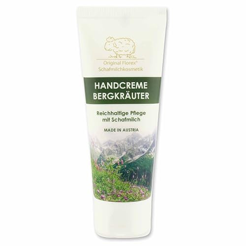 Florex Handcreme mit Bio Schafmilch ohne Palmöl 75 ml (Bergkräuter)