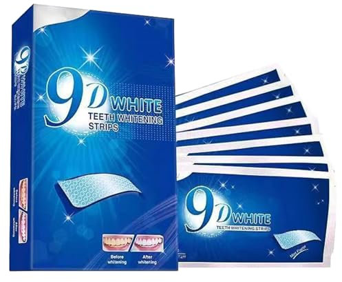 Sbiancante Denti Sbiancante,Strisce Sbiancanti Rapide Bianche,Teeth Whitening Strips,Rnitle Sbiancante per Denti,Rimuove Macchie Dental,Delicate sui Denti 28PC