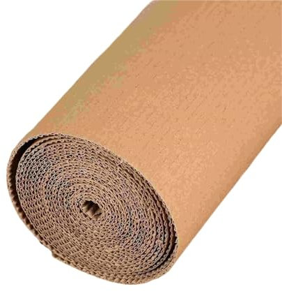 QAUUCP Carton Ondulé Rouleaux de Carton ondulé, Papier d'emballage, matériaux d'expédition, Emballage, Envoi Postal, Simple Face