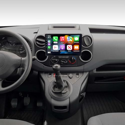 ACAVICA Radio de coche Android 14 con CarPlay inalámbrico y Android Auto – Pantalla táctil IPS de 9 pulgadas para una visión clara, 2+64 GB de memoria, Bluetooth, GPS, perfecto para Citroën Berlingo