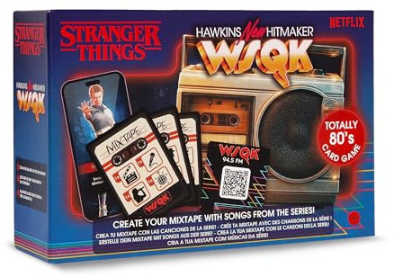 IMC Toys Stranger Things Hawkins HITMAKER Kartenspiele Kartenspiel Inspiriert Von Der Serie Stranger Things: Scanne, Rate, Vervollständige Dein Mixtape... Und Gewinne Das Spiel!