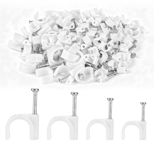 400 Pezzi Set Di Fascette per Cavi Plastica 4-10mm