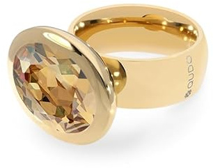 Qudo gold Ring TIVOLA big Edelstahl Golden Shadow (champagne)