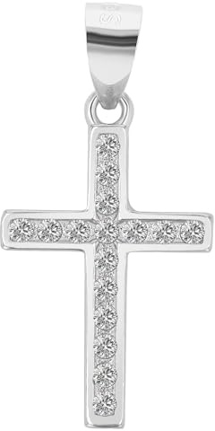 Akzent Anhänger für Damen in 925 Silber, 100% Wasserfest & Hautverträglich