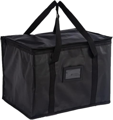 KxrTpx 1 Pcs Delivery Bag, Large Insulated Food Delivery Bag Insulated Reusable Grocery Bags Insulated Pizza Delivery Bags Warm & Cooler Bags for Food & Grocery Delivery Bag Hold (43 * 30 * 31CM)