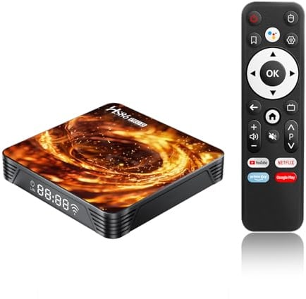 Android 14.0 TV Box 4K@60FPS Android Box 4G RAM 64G ROM RK3528 Smart TV Box 8K HD Streaming Media Player UHD-Auflösung 2.4GHz 5.0GHz Dual WiFi6 HDR10 BT5 10/100M LAN Enternet Bluetooth Fernbedienung