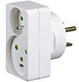 Legrand - Adaptador para 1 enchufe 2P+T 16A+1 enchufe 2P+T 20A en una toma de 32A