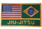 USA Amerika Brasilien Jiu-Jitsu Flaggen Patch Patch