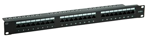 VALUE Kat.6 (Class E) 19-Patchpanel, 24P, ungeschirmt, schwarz