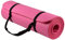 Fitvids Allzweck-Yogamatte mit Tragegurt, extra dick, hohe Dichte, reißfest, 1,27 cm, Rosa