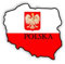 Auto Aufkleber, Car Sticker Polska Polen, Poland. Konturgeschnitten. (ca. 11 cm)