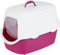 Trixie Pedro Corner Katzentoilette mit Rand, Taupe/cremefarben