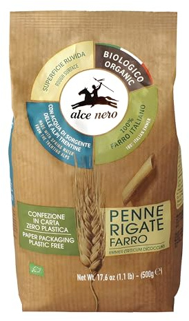 PENNE 100% SFARINATO DI FARRO BIO ALCE NERO 500G (