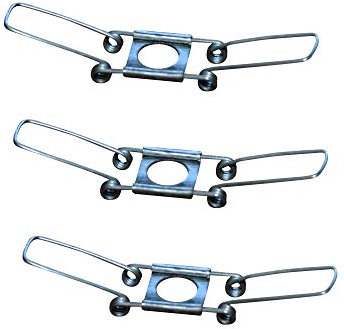 80mm Lamp Shade Spring Clip Retainer for Glass Lamp Shades 3 Pack