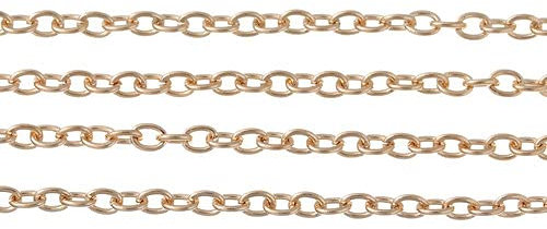 SiAura Material ® - 10m Gliederkette Rosegold 3,2mm Eisenlegierung