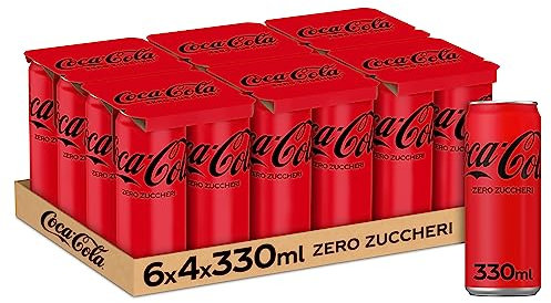 24x Coke Cola Zero Dose Coca ohne zucker 330 ml Italian alkoholfreies Getränk