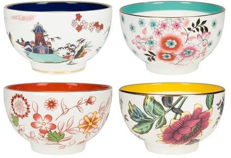 Wedgwood 40023882 Wunderlust Teeschale, Feines Knochenporzellan, blau/rot/gelb/weiß