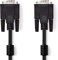 NEDIS - Câble VGA - VGA mâle - nickelé - 10m - rond - PVC/ABS - Noir