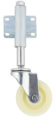 Samfox Laufrad Für Tore- Laufräder - 4 Nylon Tor Rad gefedert Swivel Caster Heavy Duty 440lbs Tragfähigkeit