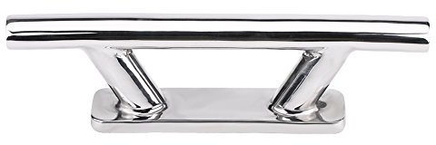 OUKENS Bootsklampe, 8-Zoll-Bootsliegeplatz Dock Deck Rope Cleat Edelstahl Bootsliegeplatz für Marine Yacht (1)