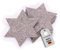kontor28 - Filz Untersetzer Winter Motiv - 6er Set, Design Untersetzer aus 100% Natur Schurwolle, schmutz -und wasserabweisend, für Getränke, Bar, Tasse, Glas, Motiv Stern