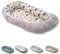 ULLENBOOM Babynest - 100% OEKO-TEX Materialien & Made in EU, Grau Faultiere - Babynestchen Neugeborene aus kuscheliger Baumwolle, Ideal als Reisebett & Kuschelnest geeignet