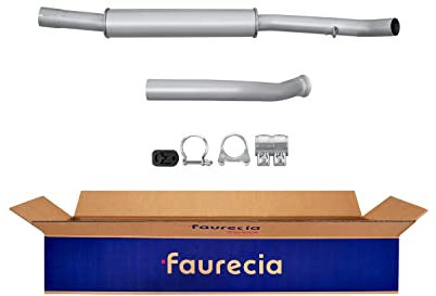 HELLA 8LC 366 025-081 Mittelschalldämpfer - Easy2Fit® Kit - mitte - zweiteilig - Set mit Anbauteilen - für u.a. PEUGEOT 206 (2E/K)