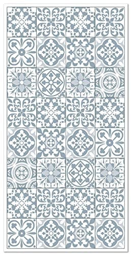 Panorama Alfombra Vinílica Cocina Baño - Varios Tamaños - (Hidráulica Triana Azul 40x80 cm)