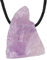 Lebensquelle Plus Rohsteinanhänger | Gebohrter Anhänger mit Baumwollband | Naturbelassen (Amethyst)