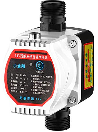 Lqiflvc Household Silent Pressure Booster Pump DC 24V Automatic Boosting Pump Tap Water Increase Pressure Mini Portable Hot And Cold Water Volume Booster ​Shower Kitchen Bathroom,180W/16MM diameter