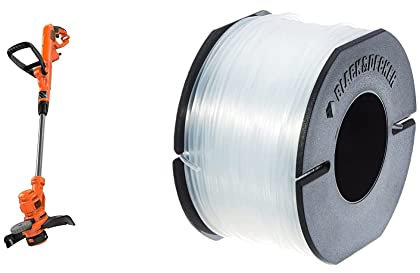 BLACK + DECKER BESTA530-GB BESTA530 Corded Strimmer, 550 W, 240 V, 30 cm & BLACK+DECKER A6171-XJ 50 m Line on Storage Spool