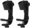 VOANZO 2PCS Adjustable Microphone Clips Bass Drum Mic Stand Shockproof Drum Mic Holder for Shockproof Musical Instrument Supplies -Black