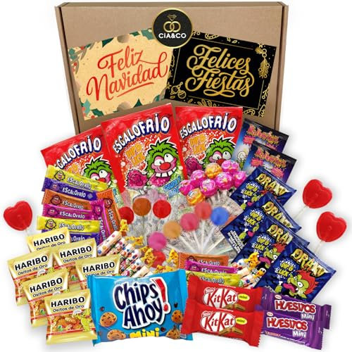 Lote Súper Chuches con +800g de Golosinas y Chocolates – Incluye Kit Kat, Huesitos, Chips Ahoy y Más – Ideal para Cumpleaños y Piñatas envuelto para regalo y con Tarjeta Dedicada y Personalizable