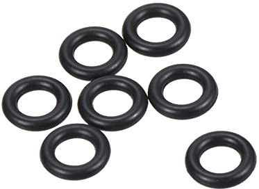PATIKIL 100 Stück Dichtungsringe O-Ringe Gummidichtung 9mm AD 5mm ID 2mm Dicke Nitrilgummi Unterlegscheibe Dichtungssatz Gummischeiben für Auto Klimaanlage Wasserhahn Rohr Schwarz