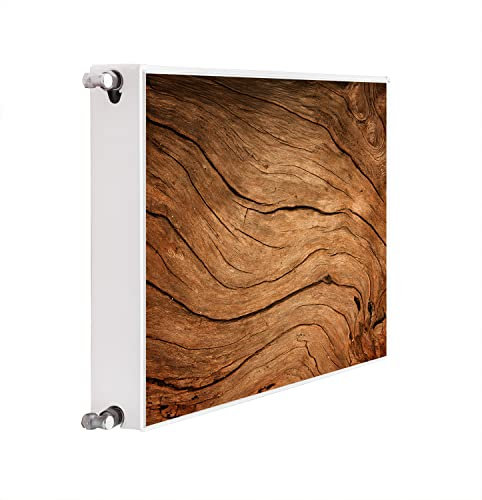 DarHaus Magnet Heizkörperverkleidung Heizkörperabdeckung Heizung Schutz, 80x60 Motiv Holz