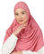 Prien Kopftuch für Damen, Lang Muslim Hijab Frauen, Türkisch Khimar Schal Islamische Kleidung, Konfektionshijab Kopftücher Kleider, Muslimische Sport Head Scarf Set (Altrosa)