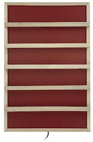 artvion | Infrarot-Wärmeplatte Sauna P2 (mit Anlehnleisten, Rot)